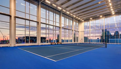 Tennis Courts at 10XTO with Sunset Views