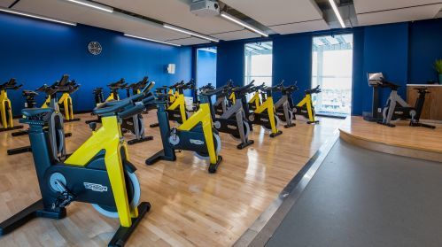 10XTO's Spin Studio with Views of Tennis Courts