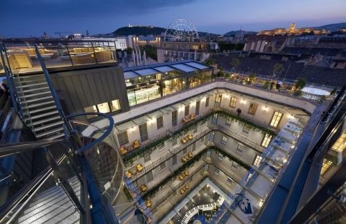 View of Aria Hotel Budapest from the Panorama Terrace
