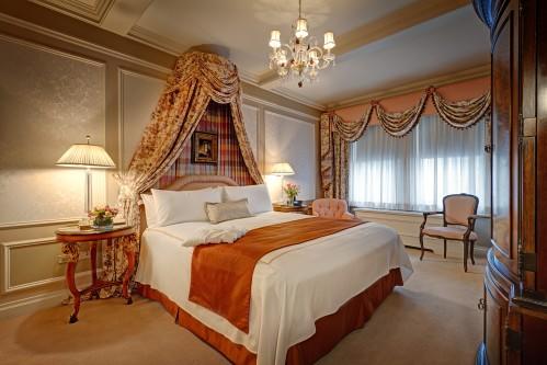 Bedroom of the Presidential Suite honoring Vaclav Havel at the Hotel Elysee